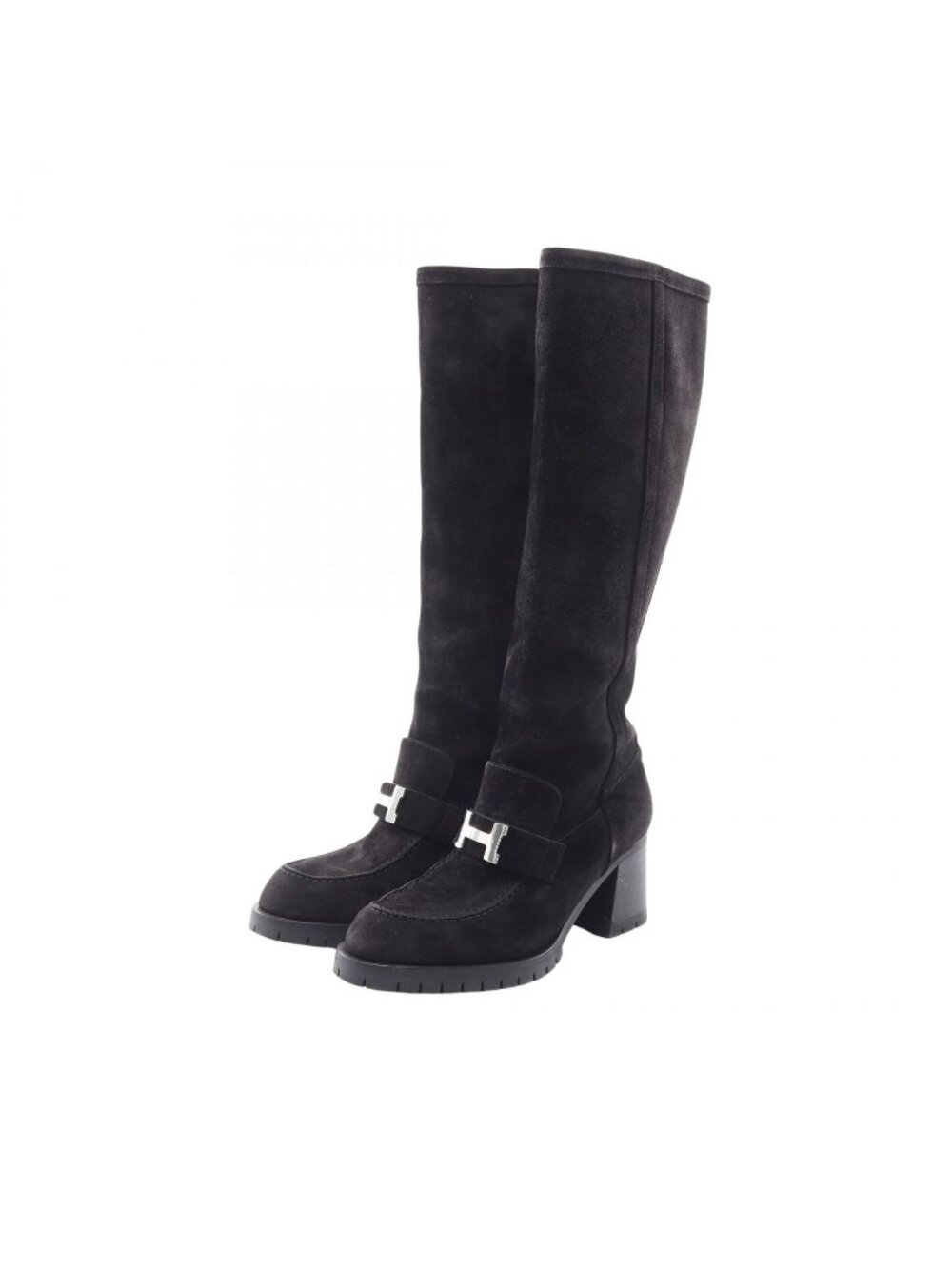Hermes Boots Folie Long Black Suede